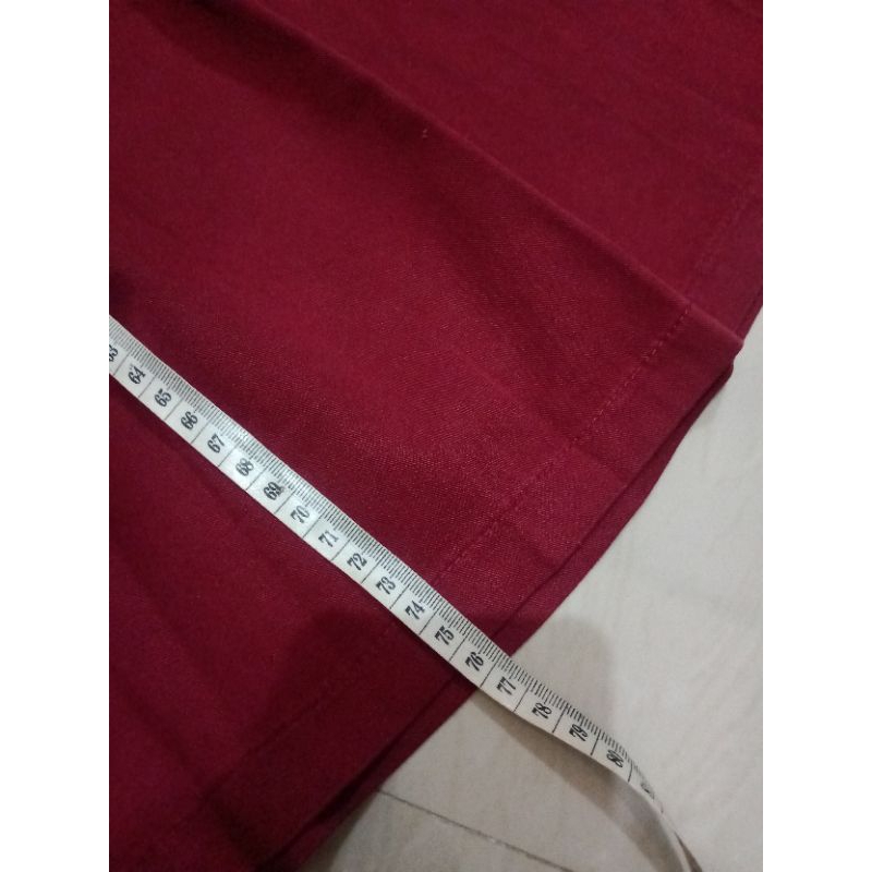 rok seragam SD warna merah (bekas) 75cm