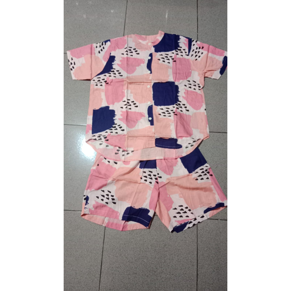 BIGWELL ALICE LD 120 SET MOTIF - SETELAN WANITA - BAJU TIDUR WANITA