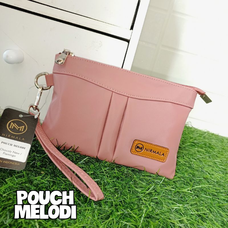 POUCH MELODI By Nirmala Tempat Uang Muat Hp Bahan Anti Air