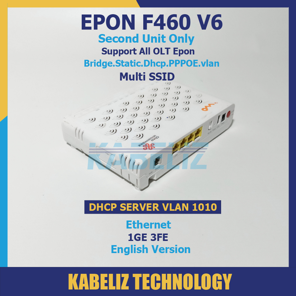 MODEM ZTE EPON F460 V6 ONU EPON ONT WIFI ROUTER ZTE SECOND MURAH SUPPORT BRIDGE SUPPORT SEMUA OLT EPON