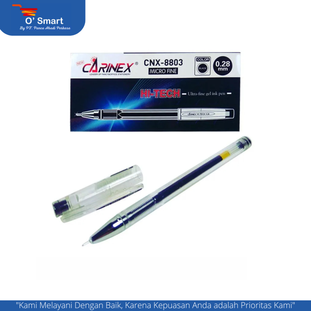 

PENA CARINEX HITECH 0.3 HITAM CNX-8803 PCS