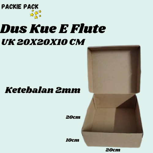 

Kardus/Packaging Box Cake Dll Diecut Ukuran 20X20X10 Cm (Pembelian min 10pcs)