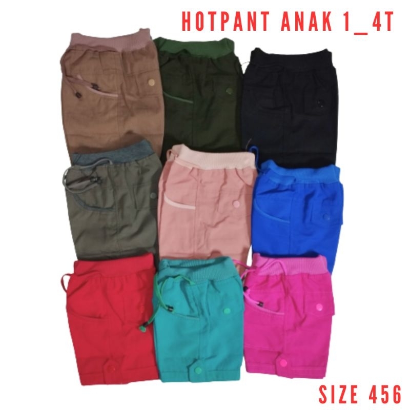 Celana Anak Hotpant 456 (1_4 Tahun)