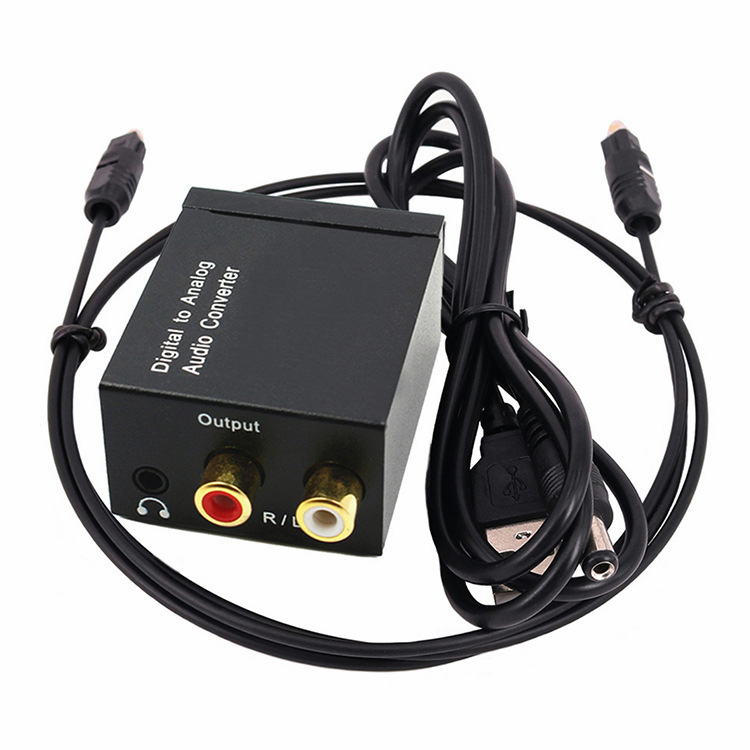 YUN Mall Baru Digital Audio Ke Analog Coaxial/Toslink Ke Analog/RCA Konverter Sumbu Optik Digital Ke Analog 3.5mm Audio Converter/Modul Converter Audio Optical Toslink Coaxial Digital to Analog RCA