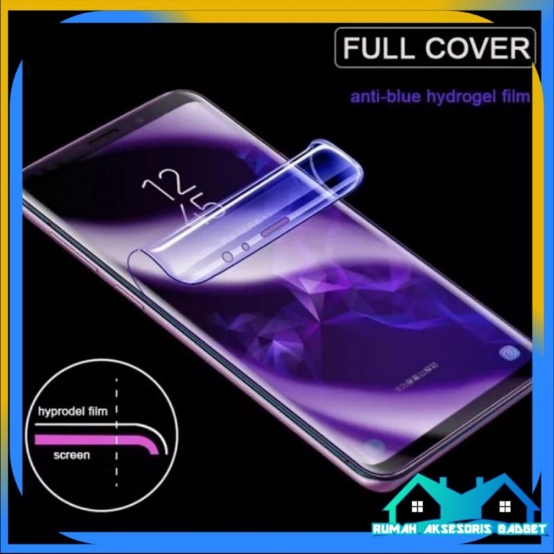 HYDROGEL ANTI BLUE LIGHT RAY XIAOMI pelindung layar depan hp REDMI note 8 Pro 9 9A 9C 9T 10 4G 10S 5G 10A 10C 11 12 12C S2 Poco F1 F3 F4 C40 M3 M4 M5 A1 A1+ A2 A2+ X3 X4 X5 F5