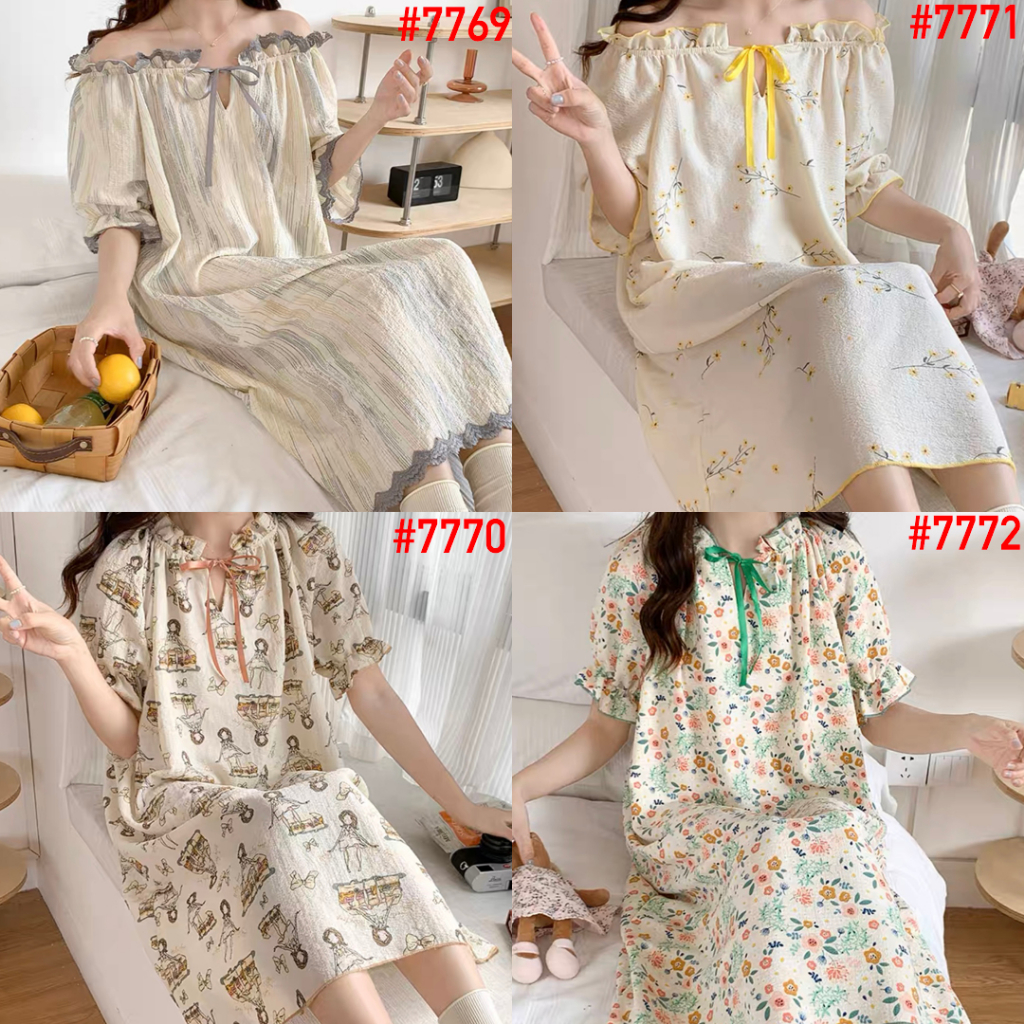 LEISURE WEAR Daster Premium Import Babydoll UMISUKA Terbaru Baju Tidur Piyama Wanita Korea Kekinian