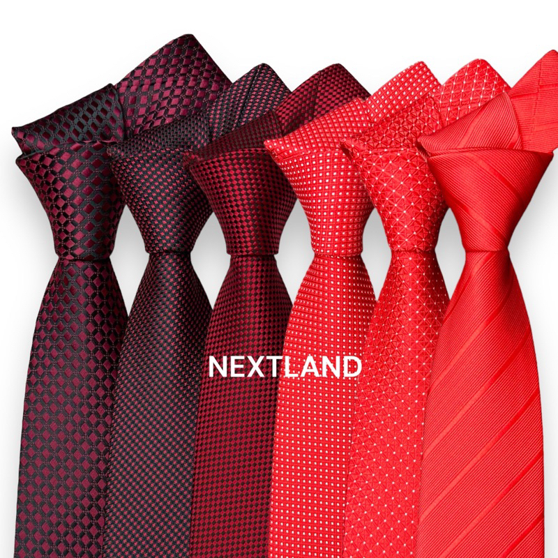 NEXTLAND - Dasi Merah Dasi Pria Merah Maron 150cm x 7,5cm