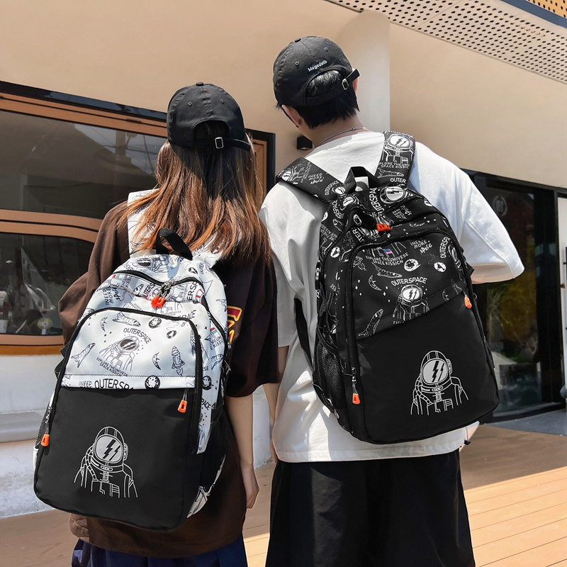 Highland Tas Ransel Backpack Cowok Wanita Unisex Fashionable Tas Punggung Sekolah Pria Trendy Tas Gendong Laki Laki  Kekinian Terbaru TR614