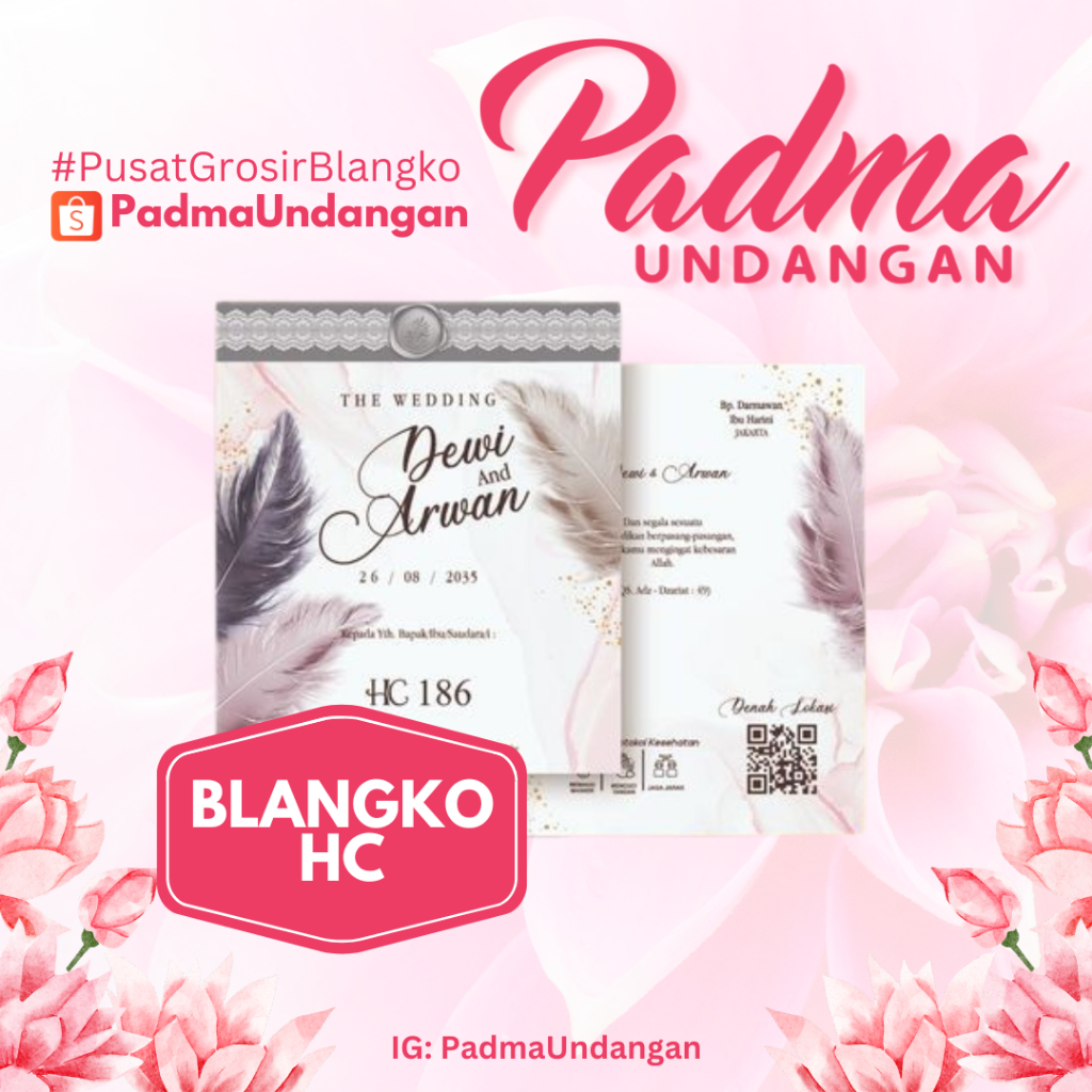 Blangko Undangan HC 186 | PadmaUndangan