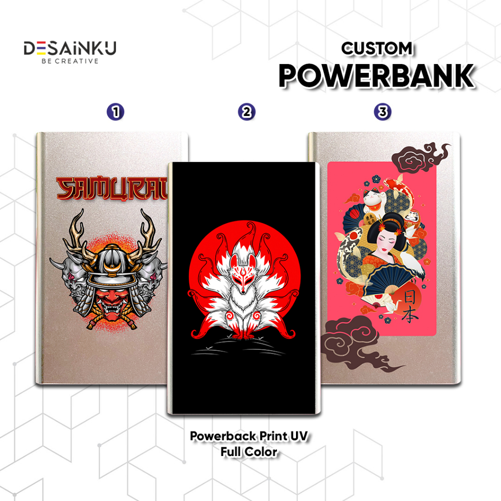 TERMURAH!! POWER BANK CUSTOM SAMURAI / PB CUSTOM / POWERBANK BRANDING - CUSTOM