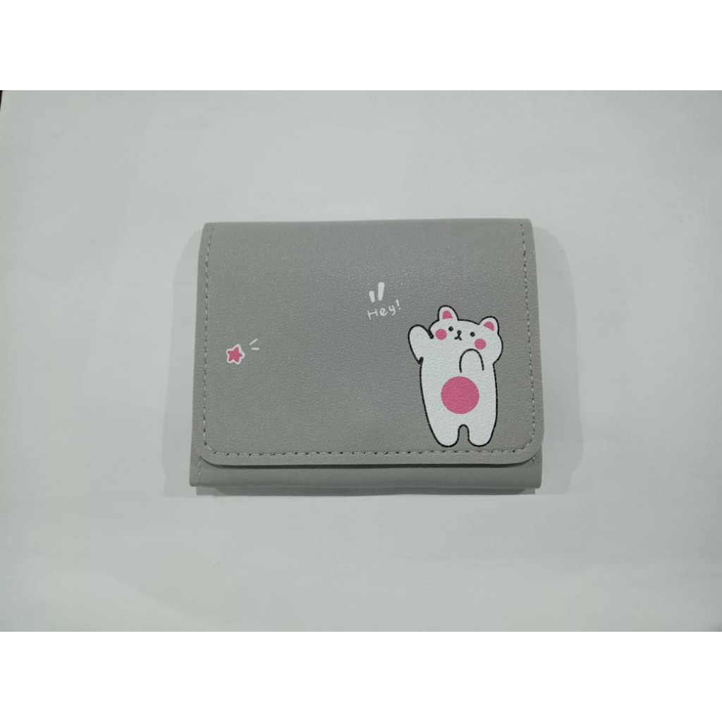 Dompet Lipat Mini Wanita Dompet Uang Kertas Dompet motif lucu