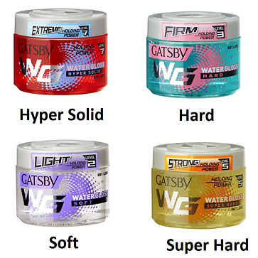 Gatsby Water Gloss WG (150GR) (Besar) Minyak rambut Gatsby / Minyak Rambut Getsby.Gesbi.Gesby Minyak