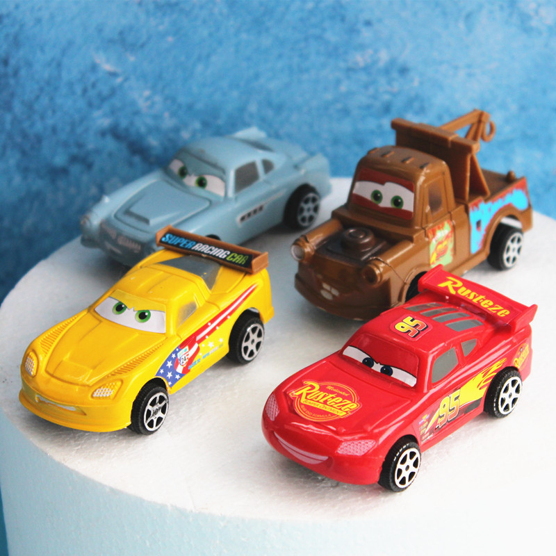 Topper Cake Kue Ulang Tahun Mainan Kereta Thomas Car Mobil Truk Ultah Penghias Tart Figure