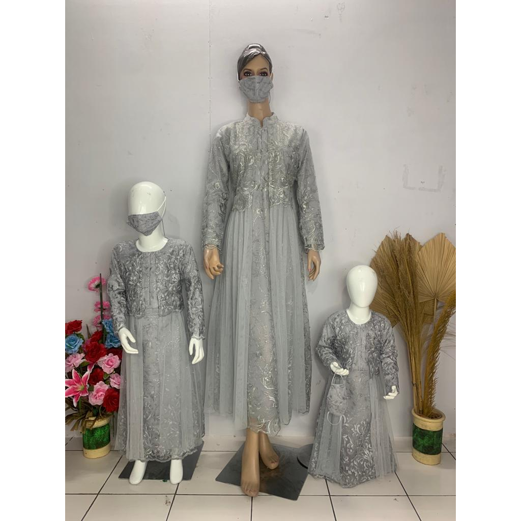 Gamis brukat muslimah / Gamis terbaru / Gamis sayap / gamis terlaris / gamis fashion muslimah / Gamis busui / pakaiab muslimah wanita / ukuran jumbo 3XL ld 130