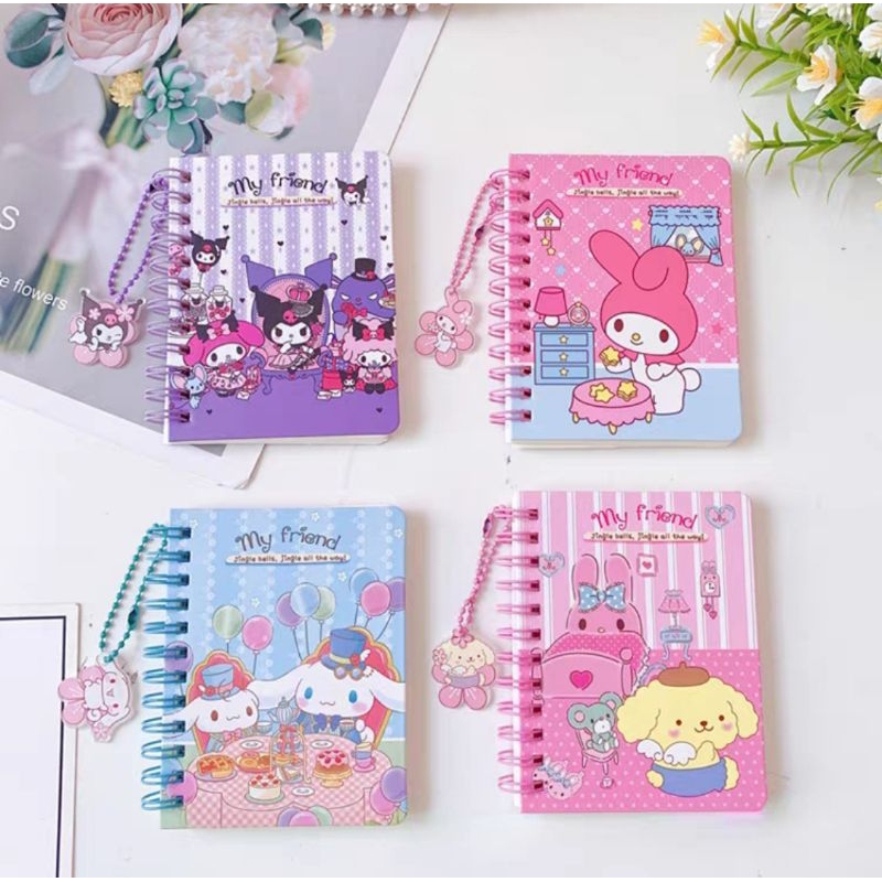 Buku Harian Motif Karakter Notebook Sanrio Mini Motif Karakter