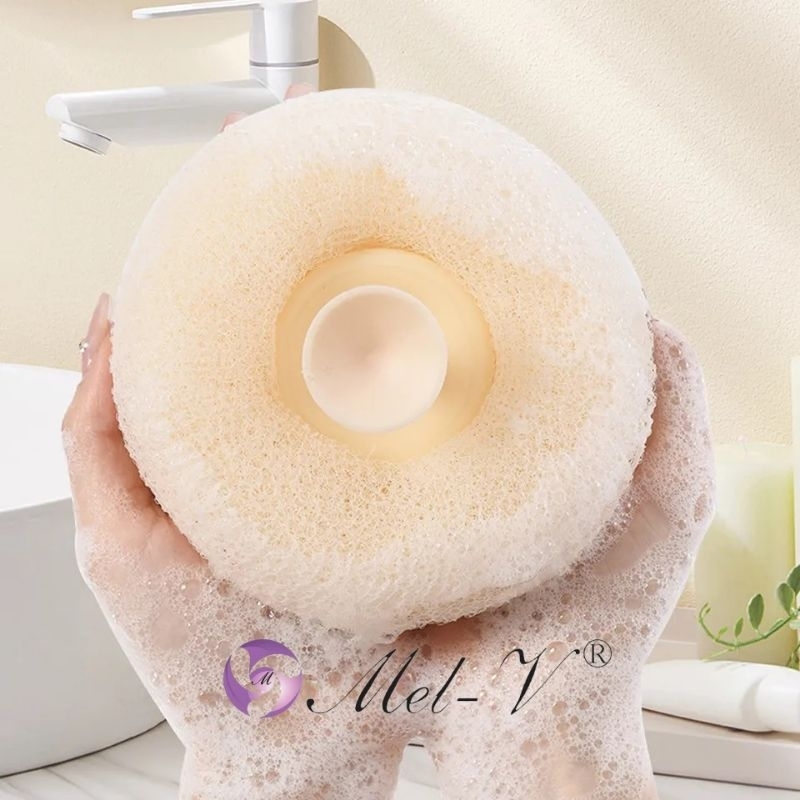 SPA Sponge Sikat Mandi Silikon Pembersih Tubuh Punggung Badan Kulit Lembut Penggosok Shower Eksfoliasi