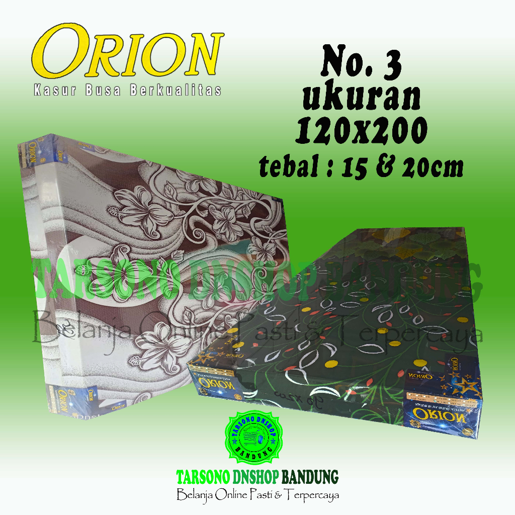 Kasur Busa ORION / Kasur Busa No. 3 / Kasur Busa Ukuran 120x200 / Kasur Busa Bergaransi