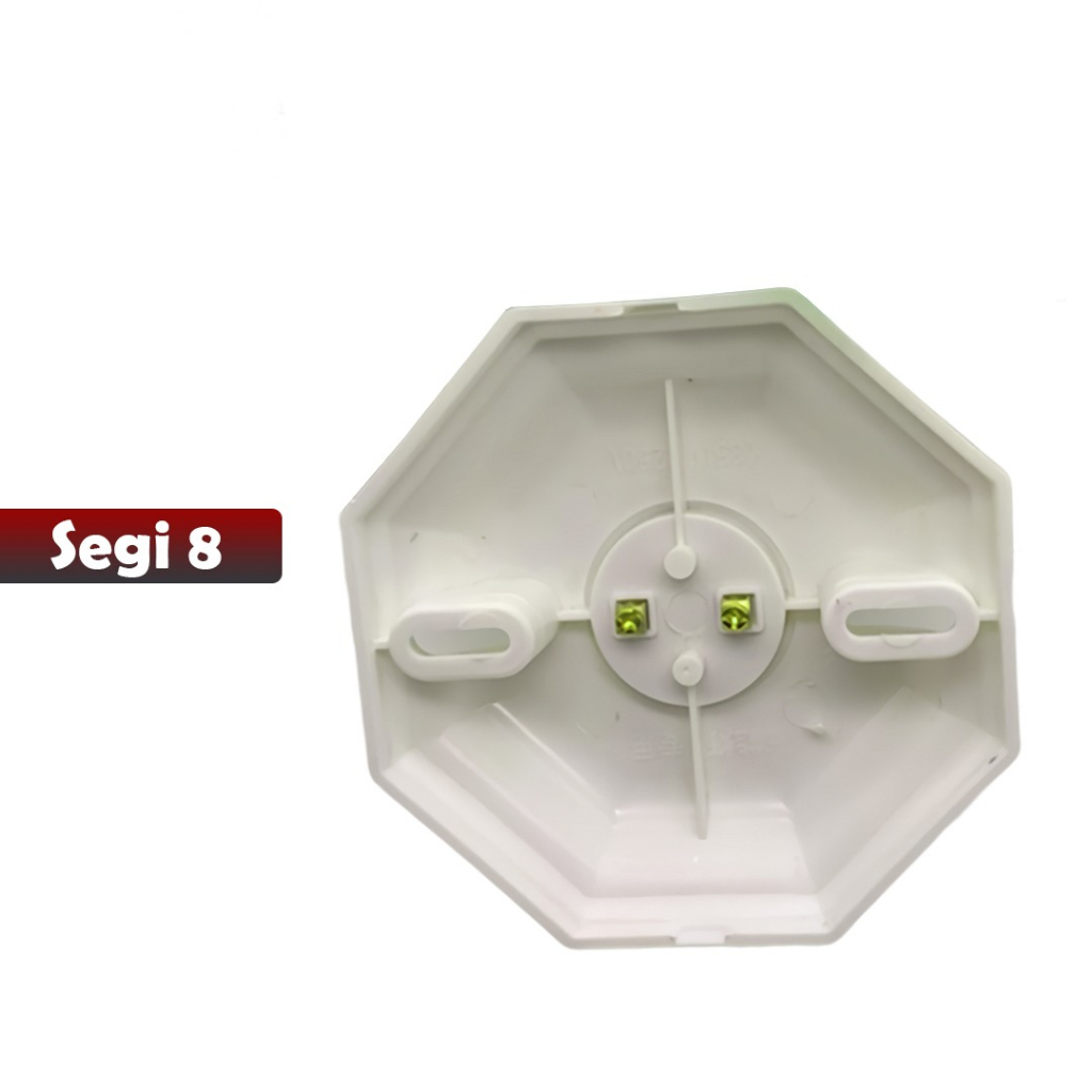 FITTING LAMPU PLAFON SEGI 8 SATU MODEL WARNA CREAM - YOSINOGAWA