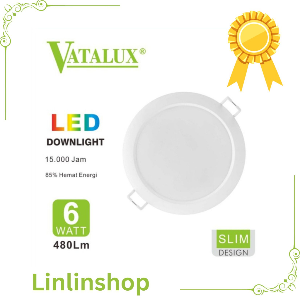 LED Downlight 3-Color 6W Ubah Warna / Lampu Panel IB