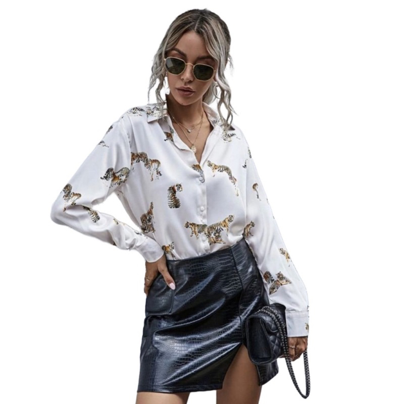 H*M Longsleeve Polyester. Kemeja H*M Polyester