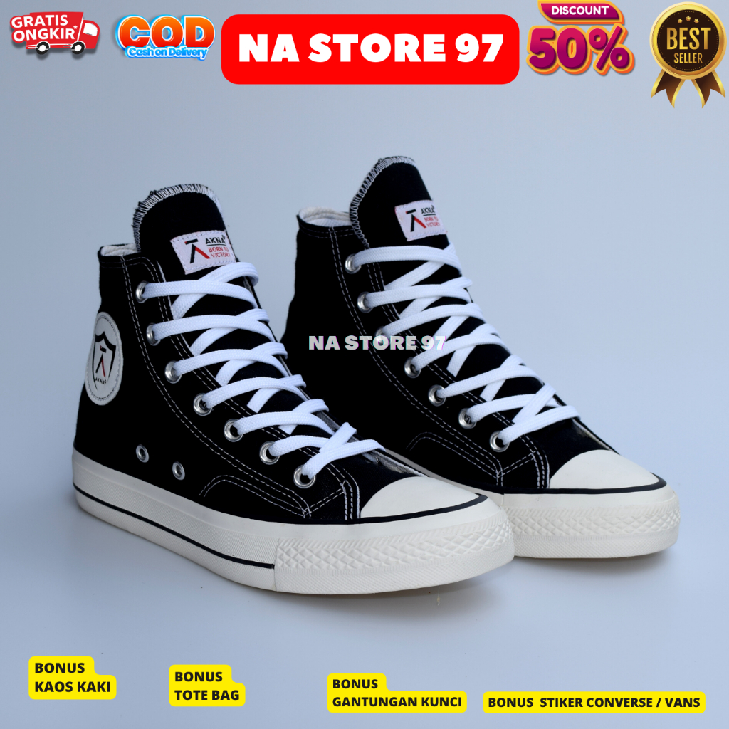 Sepatu AKNA Elio Sneakers Kasual Pria Dan Wanita