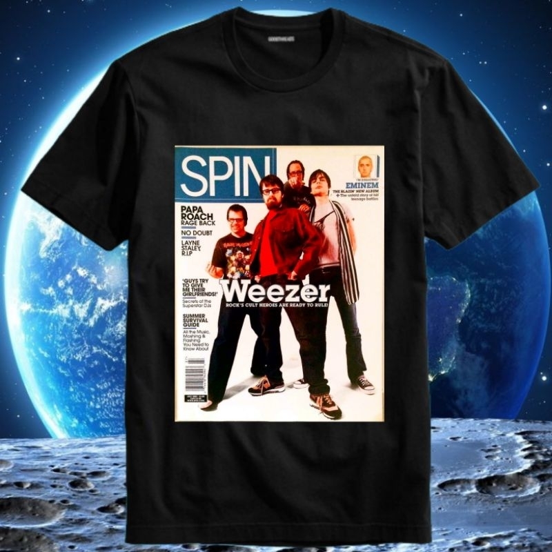 Baju Kaos Tshirt T Shirt Pria Laki Cowok Cewek Perempuan Unisex Band Wezer Weezer Wezeer Pinkerton K