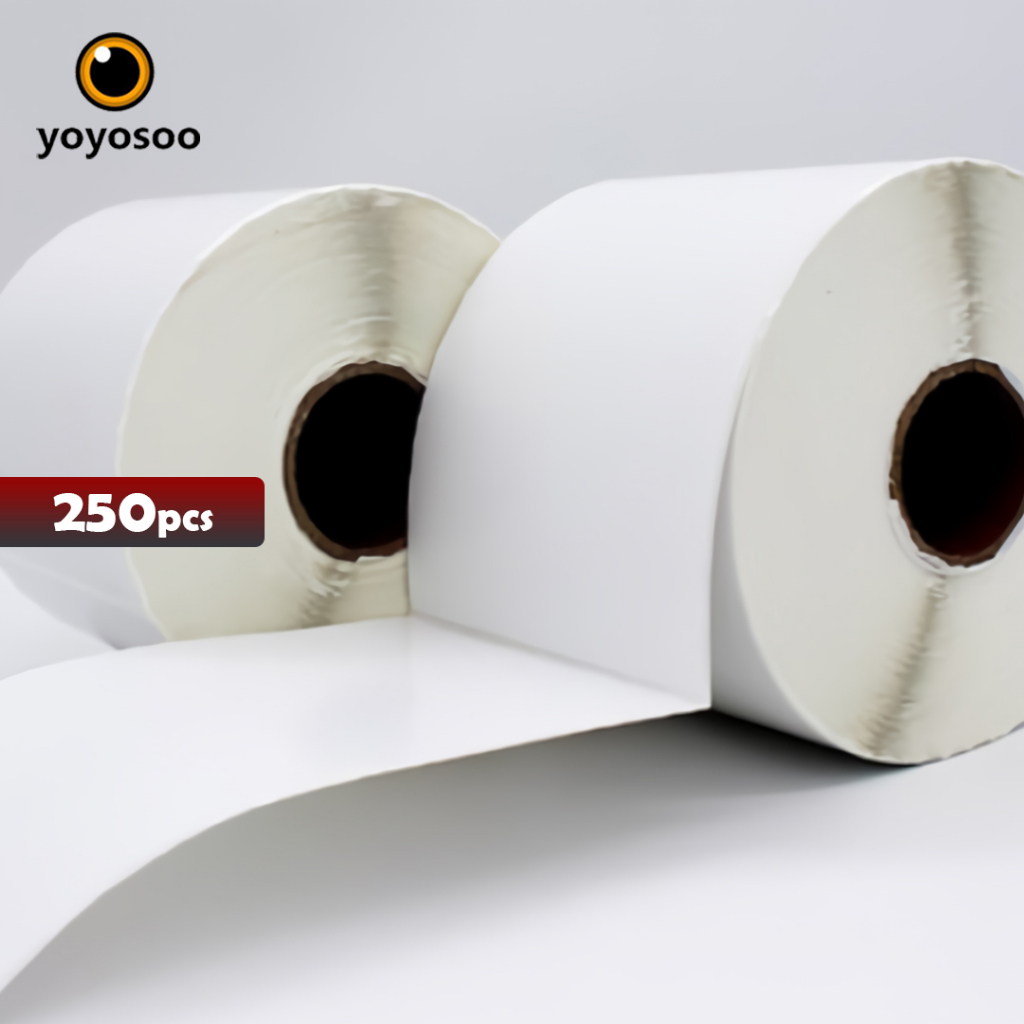 KERTAS LABEL Sticker Barcode Thermal / 100x150mm (ISI 250 PCS)-yoyosoo