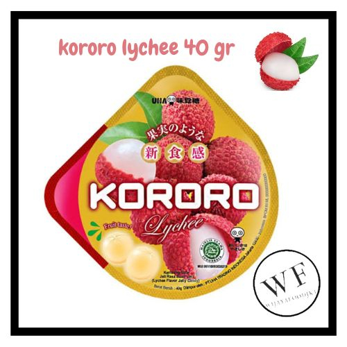 

UHA Kororo leci permen jeli / Japanese jelly fruit lychee flavour 40g