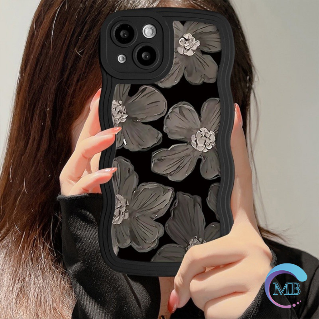 SS833 SOFTCASE SILIKON CASE CASING PURPLE FLOWER OIL PAINTING FOR SAMSUNG A13 A32 A23 A14 A20/A30 A24 A21S A20S A22 A32 A33 A34 A50 A51 A50S A30S A52 A53 A54 5G MB8157