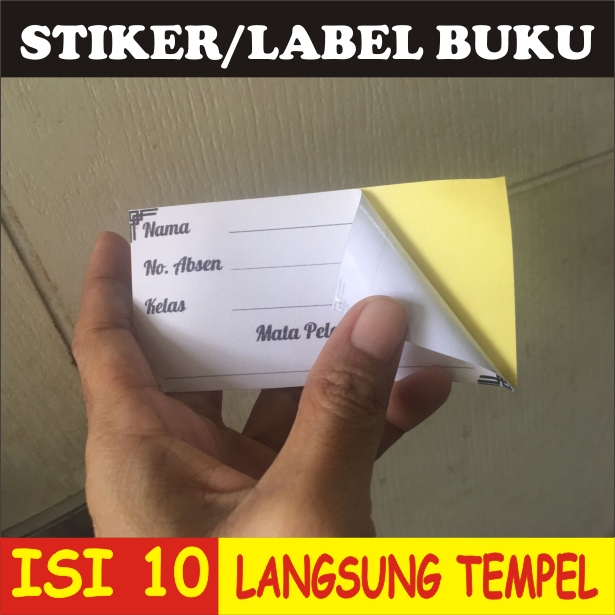 

ISI 10-STIKER BUKU PELAJARAN | STIKER SEKOLAH | STIKER NAMA | LABEL PELAJARAN | LABEL BUKU | LABEL NAMA | STIKER NAMA