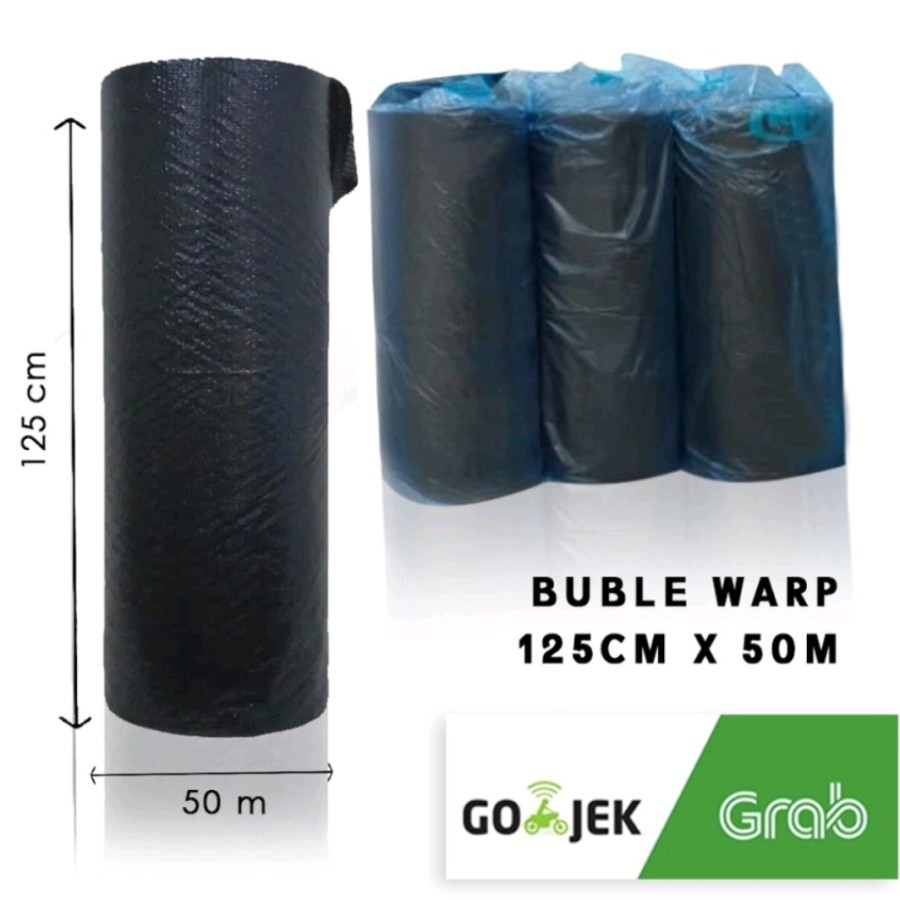 

JC GO SEND GRAB ONLY Bubble Wrap 125cm x 50cm Hitam