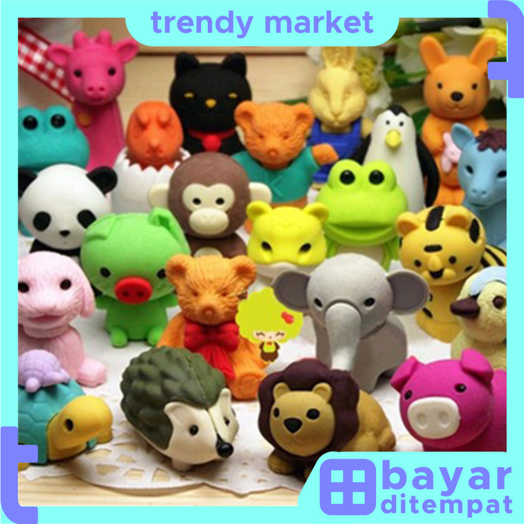 

Penghapus Motif Binatang Lucu Keren / Eraser Karakter STY34