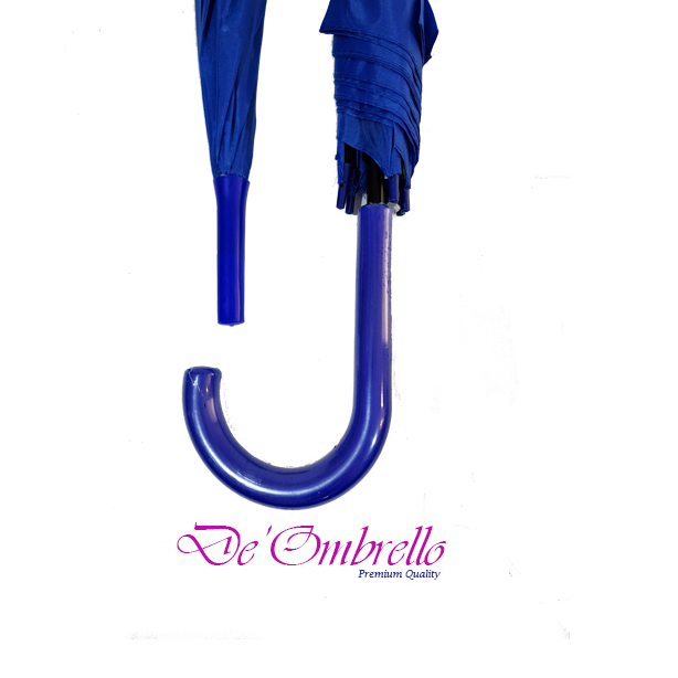 De'Ombrello! (048A) Payung Standard Otomatis Warna Polos Biru Navy Hitam Anti UV Premium Quality
