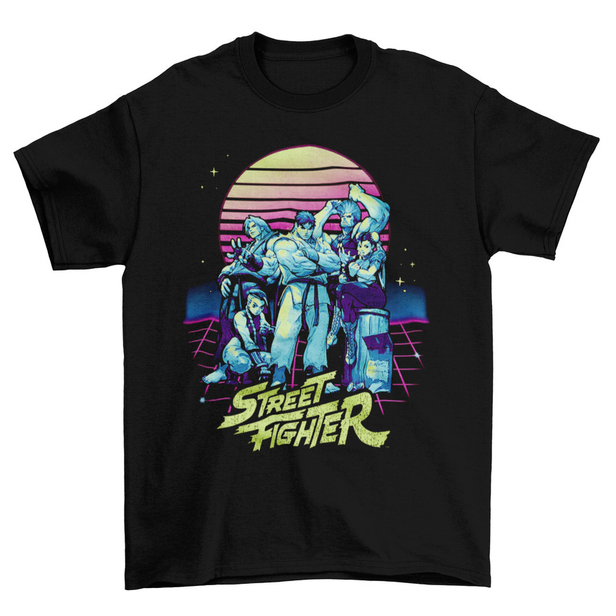 [COD] Tomoinc T-Shirt Kaos - Neon Street Fighter Unisex Tee