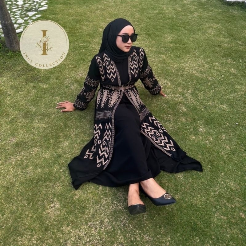 Abaya Gendis Abaya Hitam Abaya Premium Jetblack