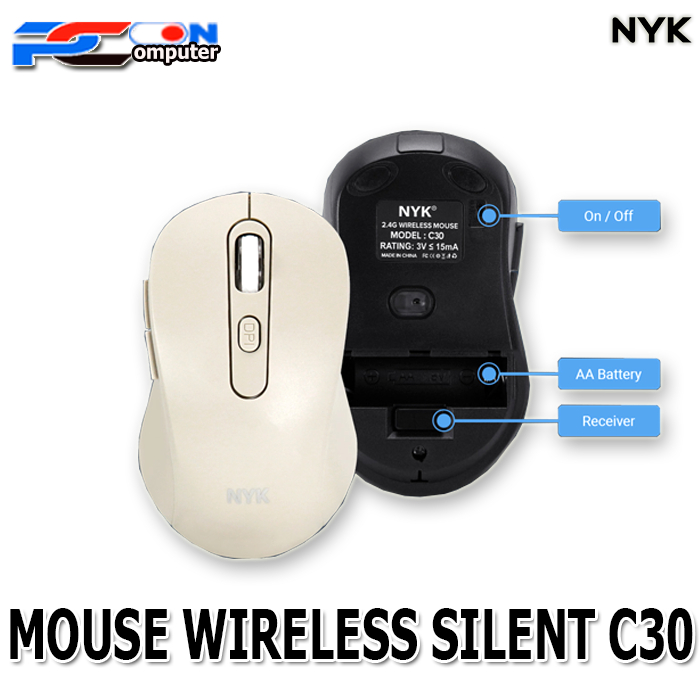 MOUSE WIRELESS NYK SILENT C30 ORIGINAL