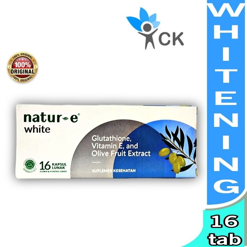 NATUR-E 100 / 300 BOX 16 / 32 caps NATUR-E White - suplemen vitamin E