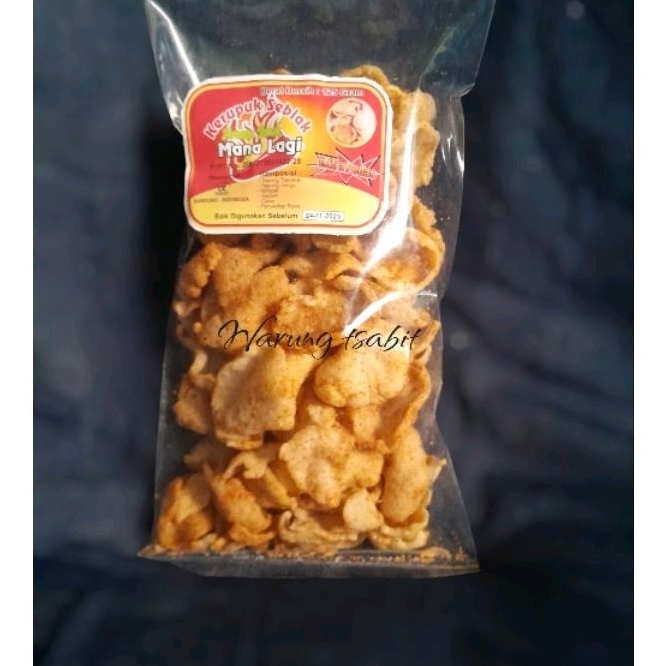 

kerupuk pedas kerupuk seblak cemilan pedas gurih