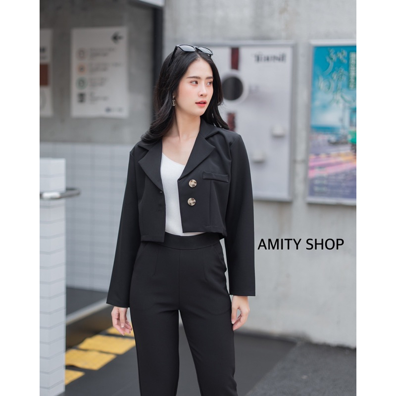 ATASAN AMITY MODEL CROP BLAZER IMPORT BANGKOK(BJAMY580)