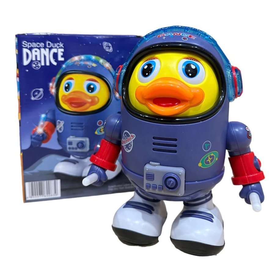 Mainan Bebek Joget Duck Astronot Dancing Walking Musik