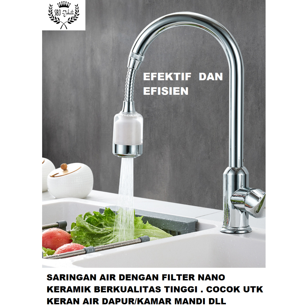 SBJ Nano keramik water filter Saringan Air Filter keran Karbon Aktif