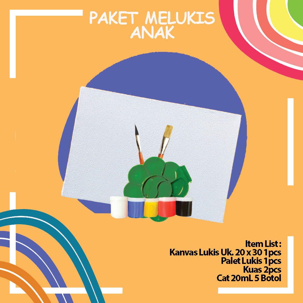 

Paket Melukis Komplit Kanvas Ukuran 20 x 30cm