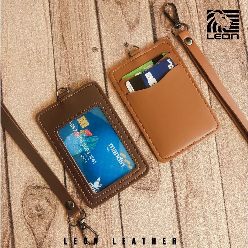 ID CARD HOLDER KULIT NAME TAG KULIT LANYARD KULIT TK-11