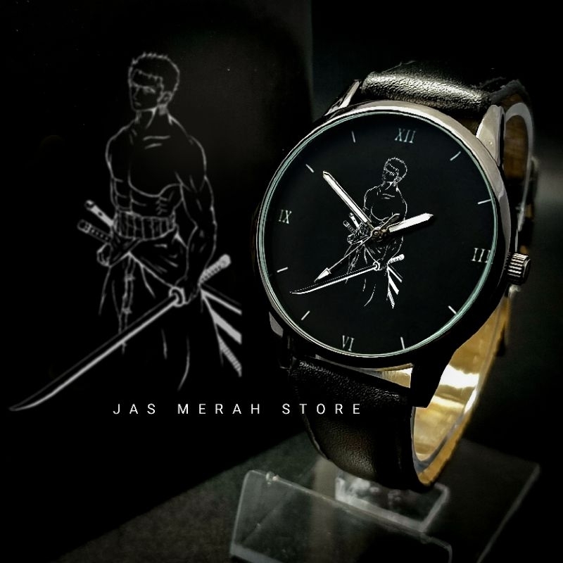 Jam Tangan RORONOA ZORO One Piece Premium Include Double Strap &amp; Box One Piece