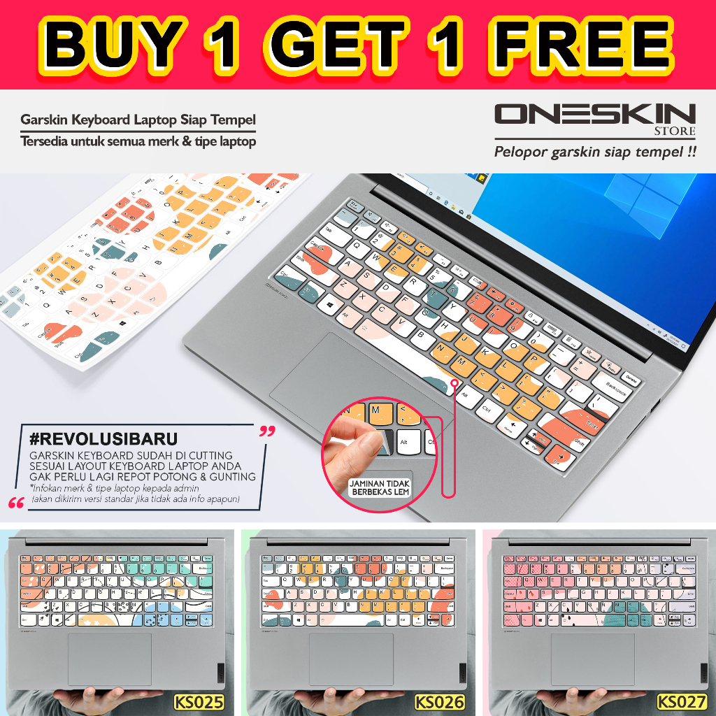 Garskin Stiker Sticker keyboard Laptop For Asus gambar custom katalog 26