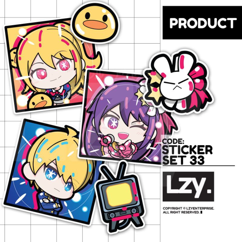 STICKER SET 33 OSHI NO KO (ST-033) by LZY