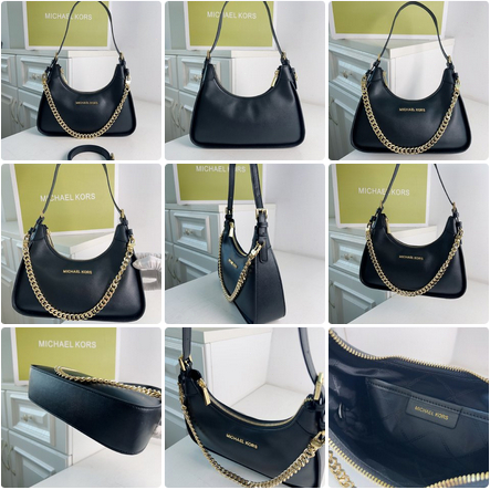 M-K 2229 Wilma Medium Chain Underarm Bag Half Moon Bag Handbag One Shoulder Bag   yxb