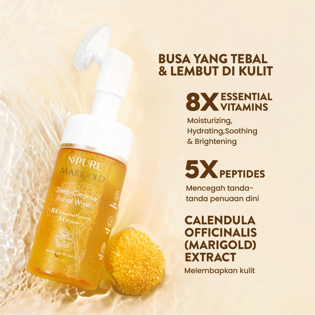 NPURE MARIGOLD DEEP-CLEANSE FACIAL WASH 100 ML