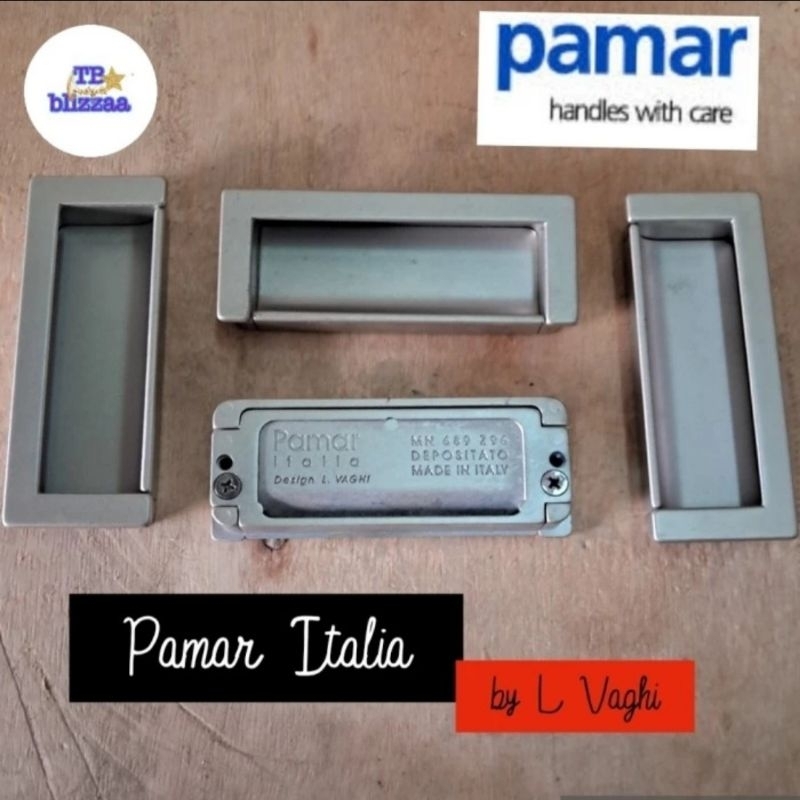 Handle Tanam Pamar Italy Gagang Laci Lemari Pintu Sliding Hendel Tanam