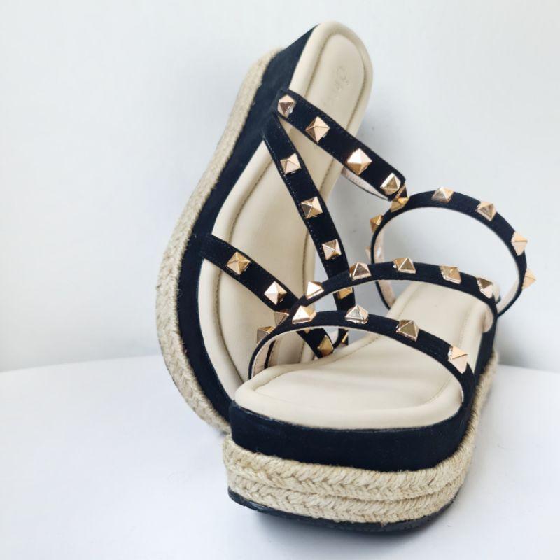 Shoeponic - Women Trend 2023 Sandal Tali Wedges Wanita - GRANDEA